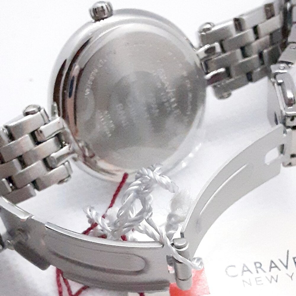 NEW With Tags Authentic Bulova Ladies Silver Tone and cz Watch - Picture 7 of 15